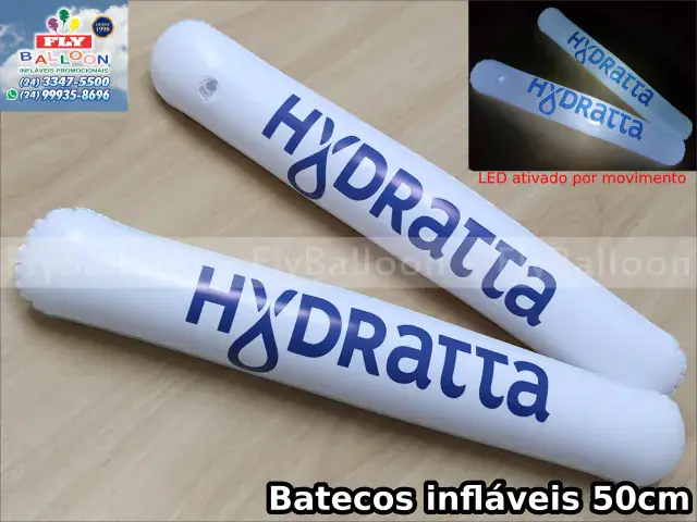 Bastão inflável com LED promocional Hydratta