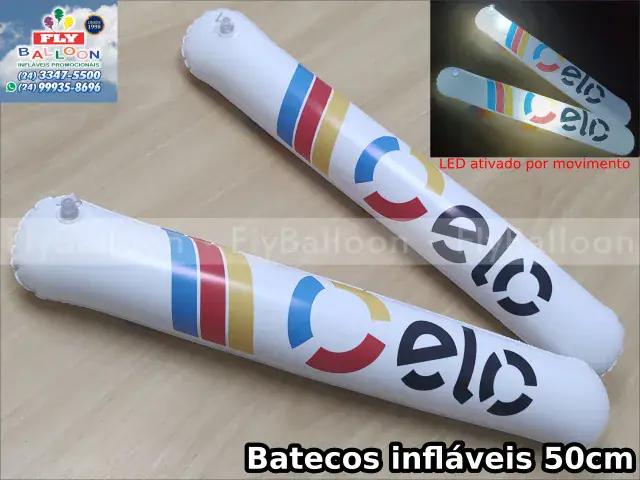 Bastões infláveis com LED promocional Cartão Elo